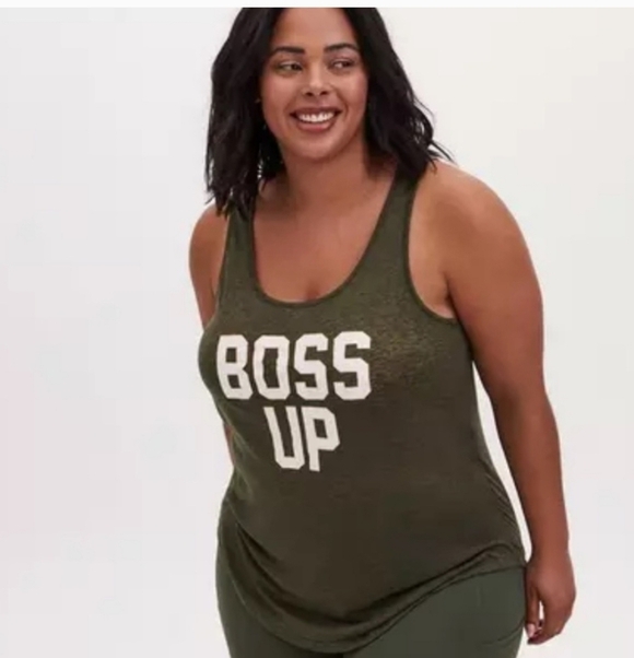 Torrid Active Green Burnout Boss Up Tank Top 2X - Picture 1 of 9